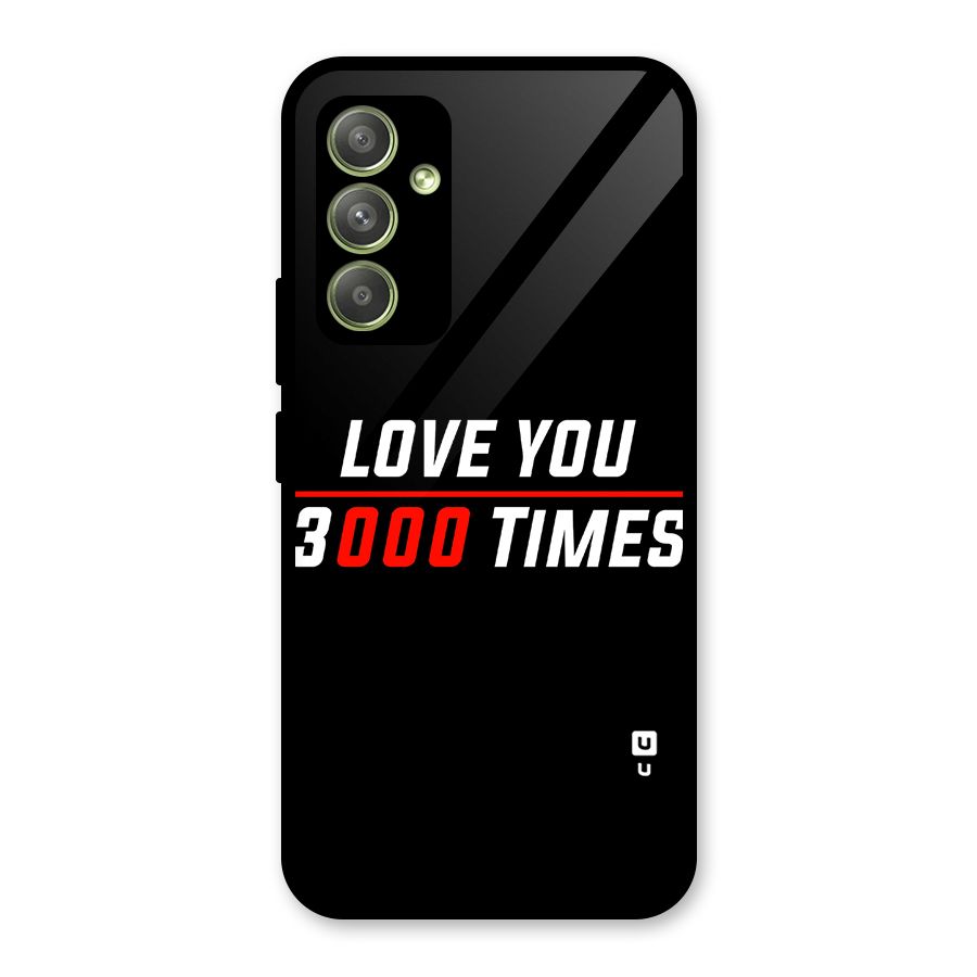 Love You 3000 Times Glass Back Case for Galaxy A54