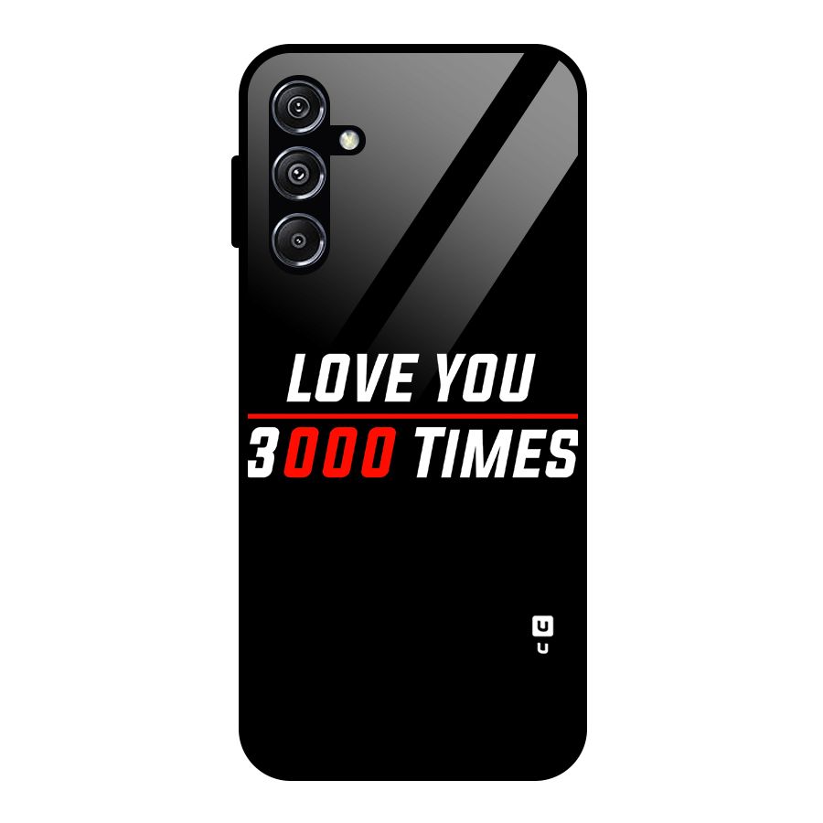 Love You 3000 Times Glass Back Case for Galaxy M34 5G