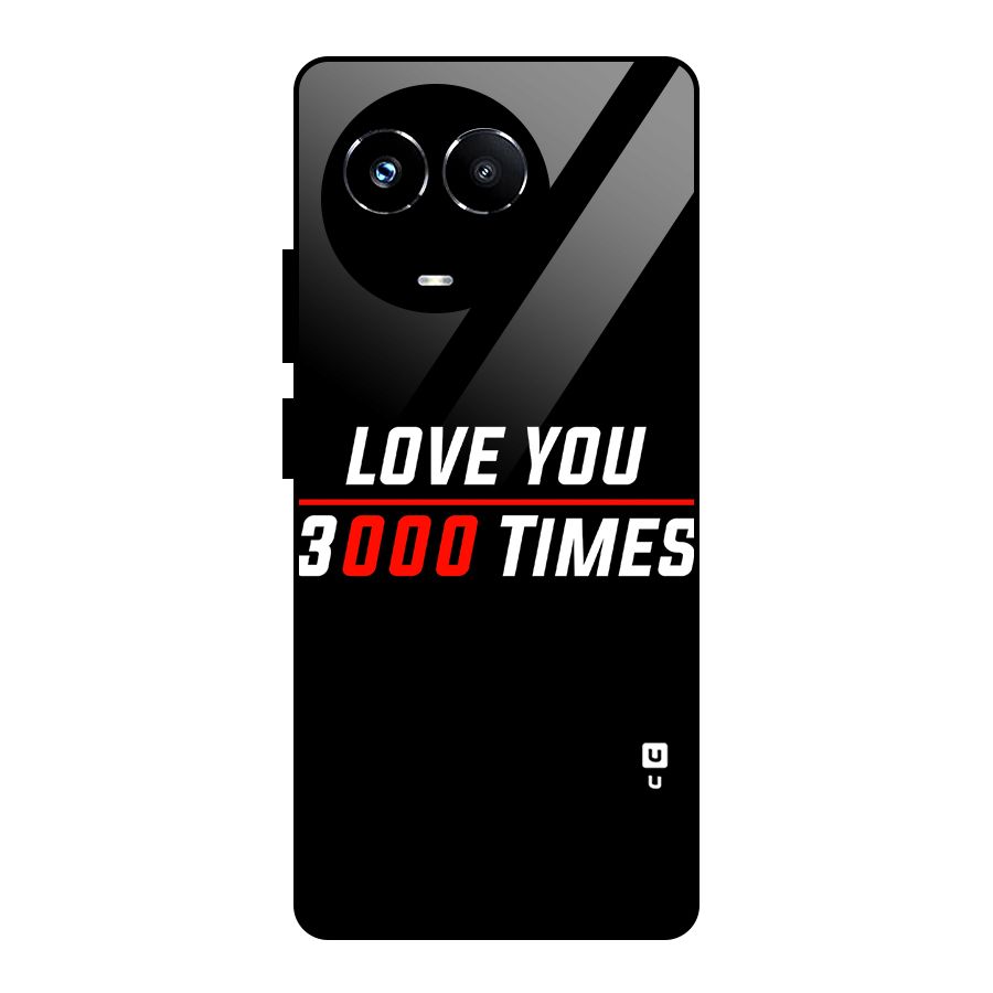 Love You 3000 Times Glass Back Case for Realme 11X