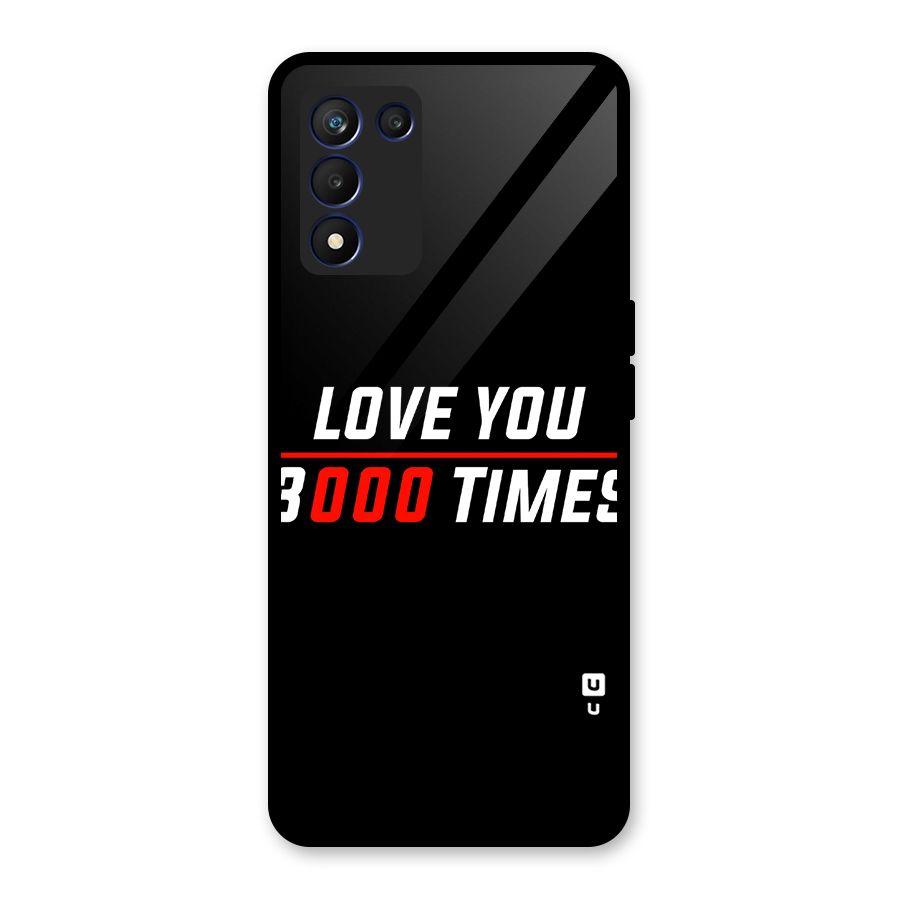 Love You 3000 Times Glass Back Case for Realme 9 5G Speed