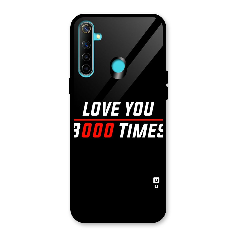 Love You 3000 Times Glass Back Case for Realme Narzo 10
