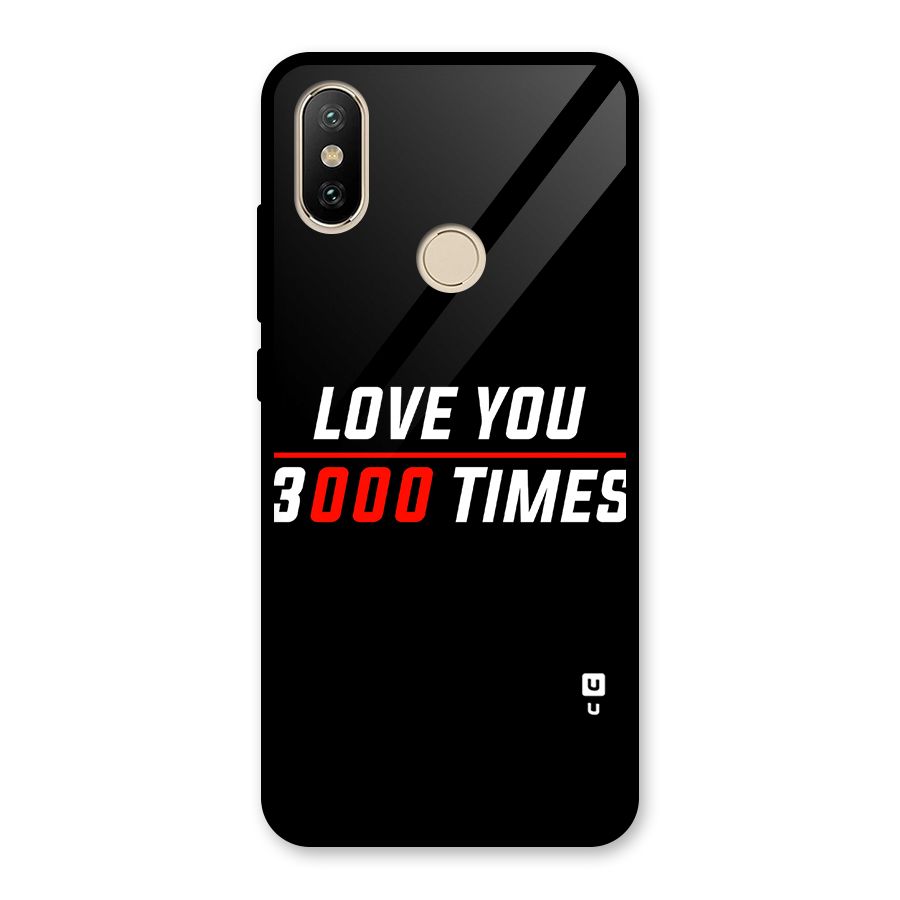 Love You 3000 Times Glass Back Case for Redmi A2