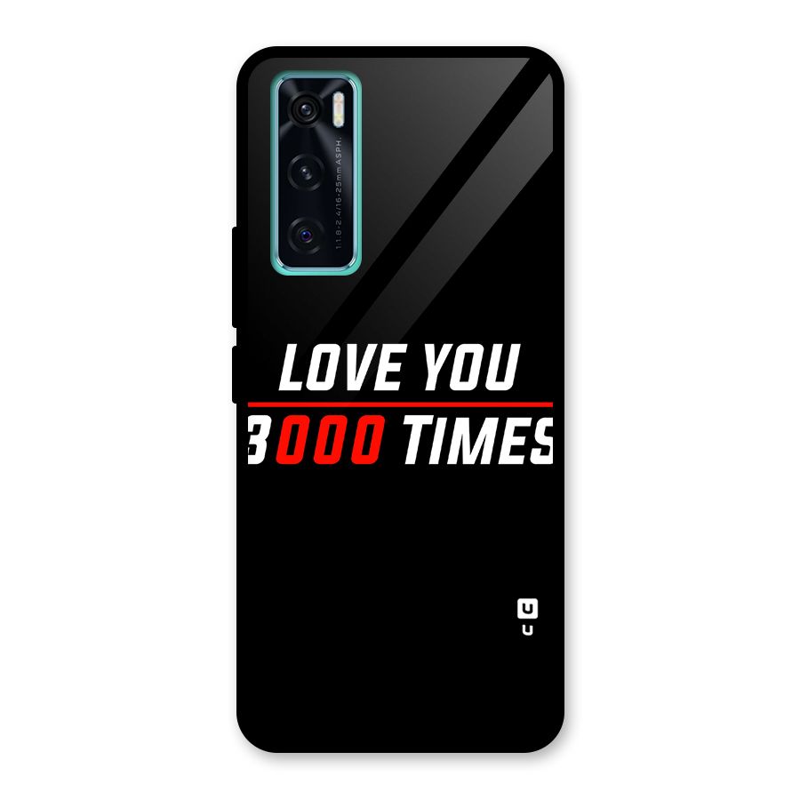 Love You 3000 Times Glass Back Case for Vivo V20 SE