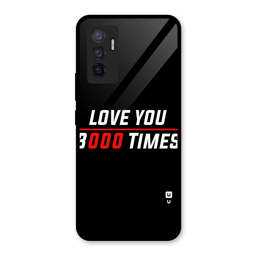 Love You 3000 Times Glass Back Case for Vivo V23e