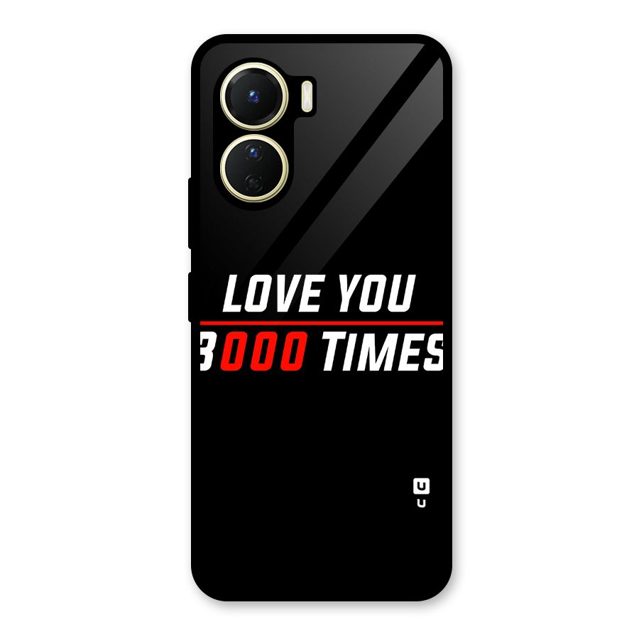 Love You 3000 Times Glass Back Case for Vivo Y56