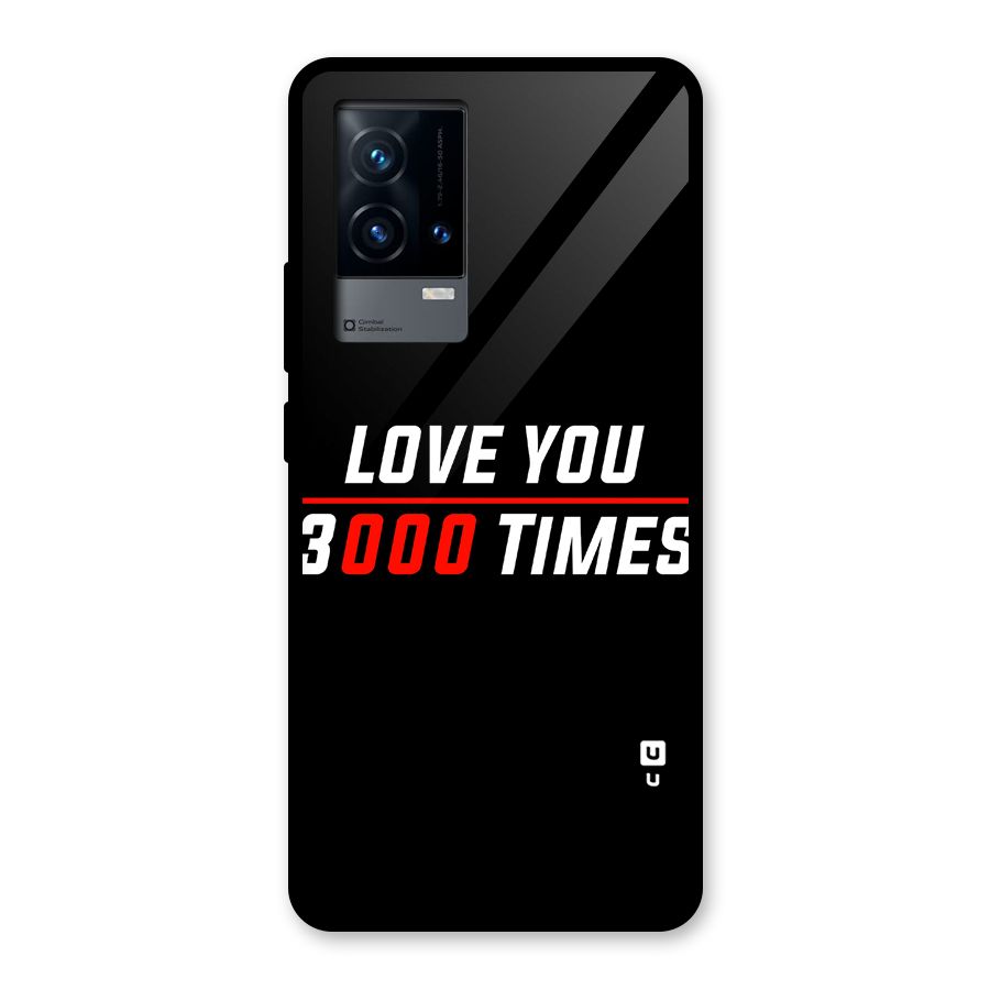 Love You 3000 Times Glass Back Case for iQOO 9 5G