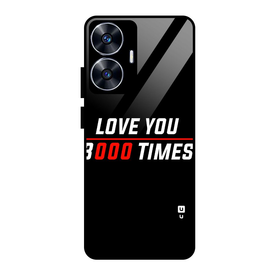Love You 3000 Times Glass Back Case for realme C55