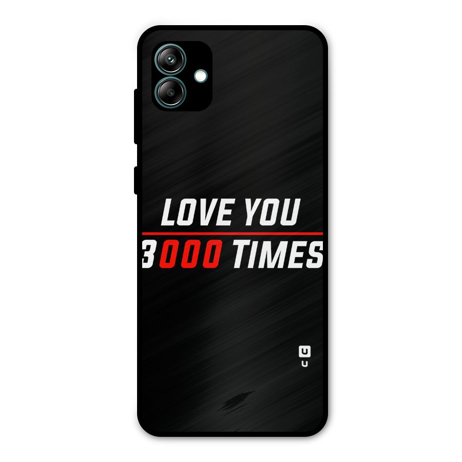 Love You 3000 Times Metal Back Case for Galaxy A04