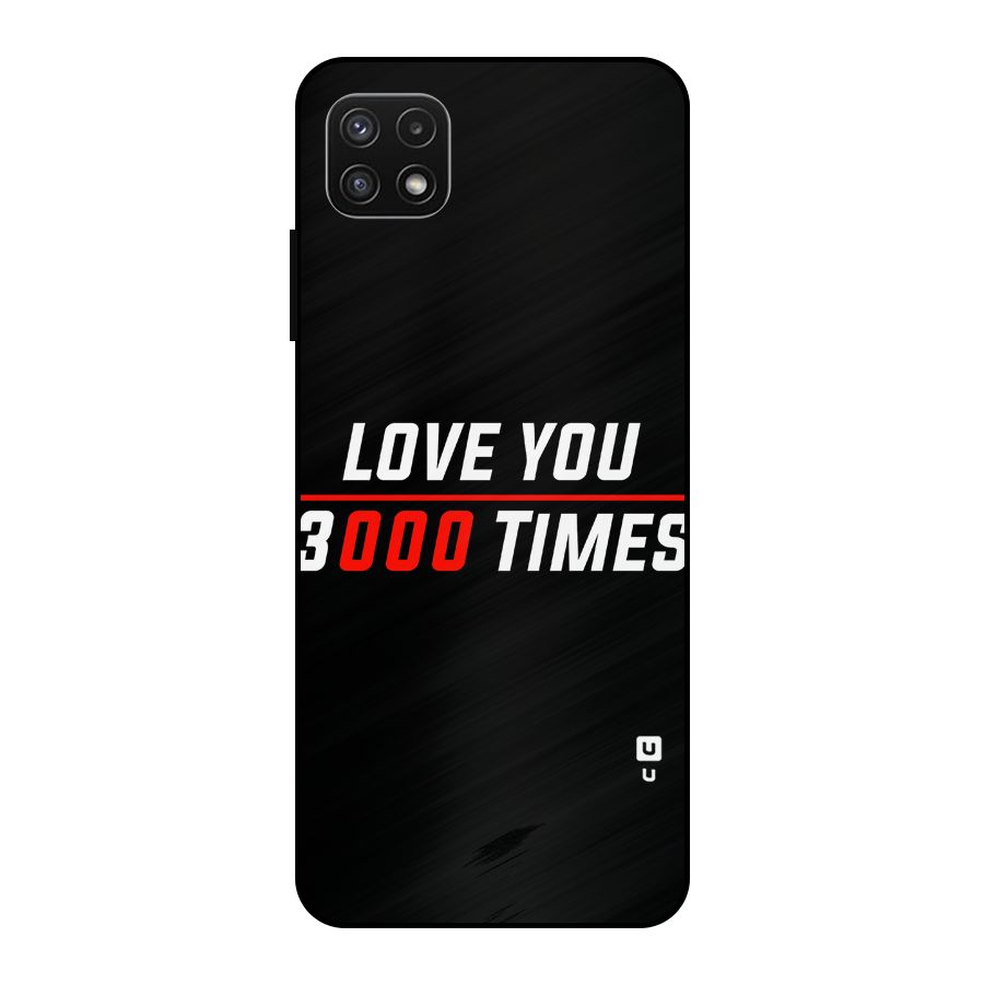 Love You 3000 Times Metal Back Case for Galaxy A22 5G