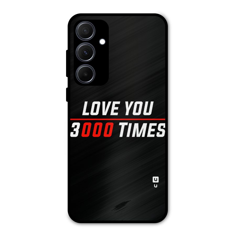 Love You 3000 Times Metal Back Case for Galaxy A35