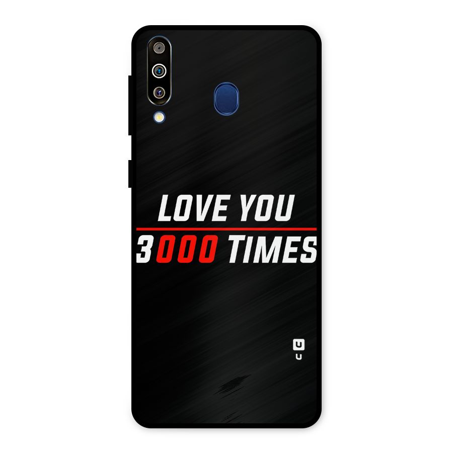 Love You 3000 Times Metal Back Case for Galaxy M30
