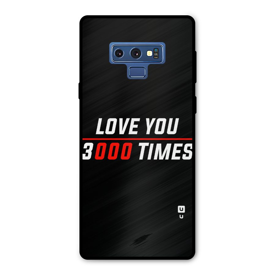 Love You 3000 Times Metal Back Case for Galaxy Note 9