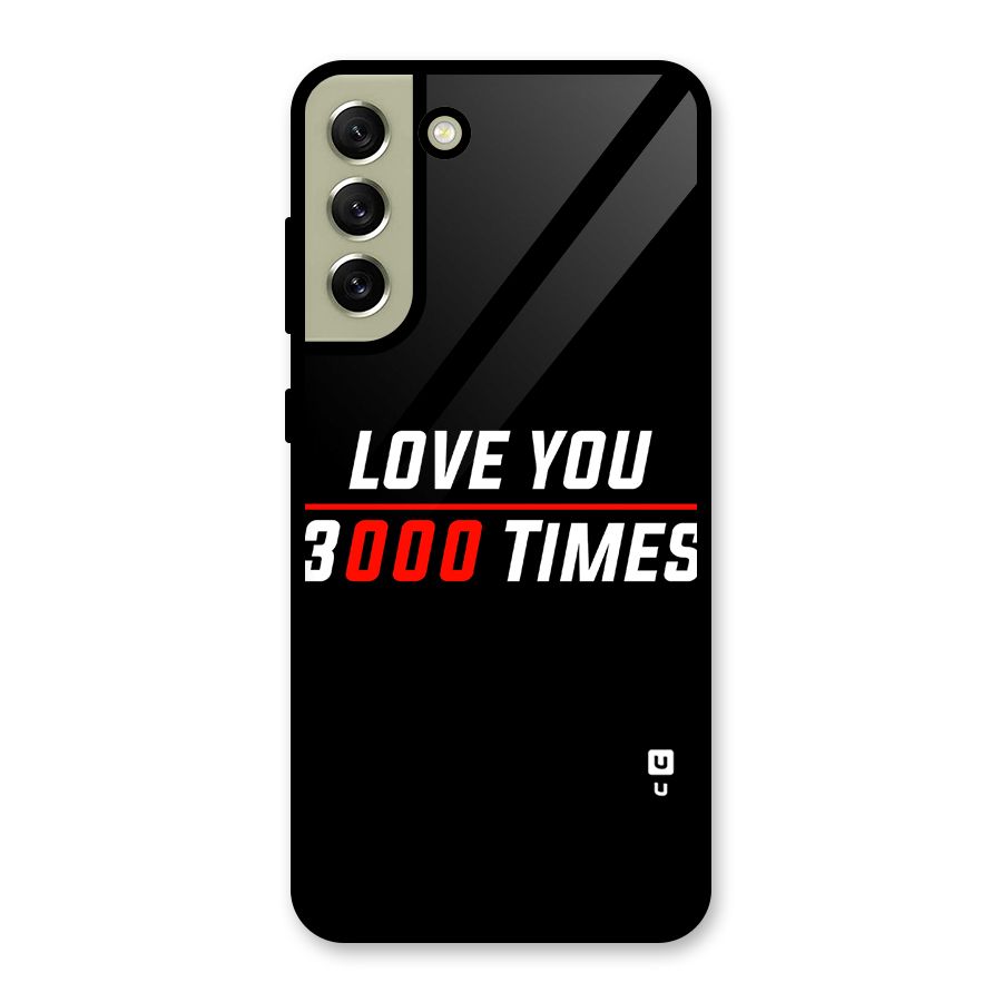 Love You 3000 Times Metal Back Case for Galaxy S21 FE 5G (2023)