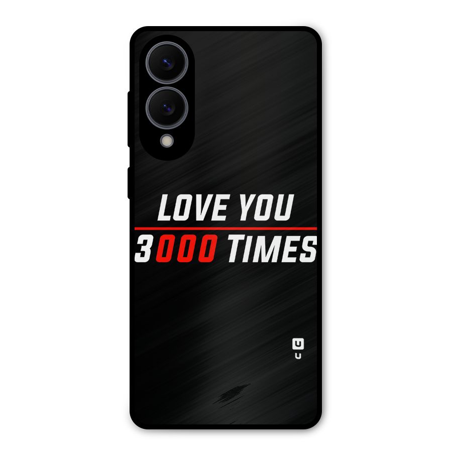 Love You 3000 Times Metal Back Case for Galaxy S25 Edge
