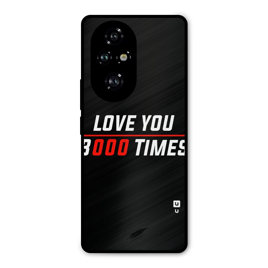 Love You 3000 Times Metal Back Case for Honor 200 Pro