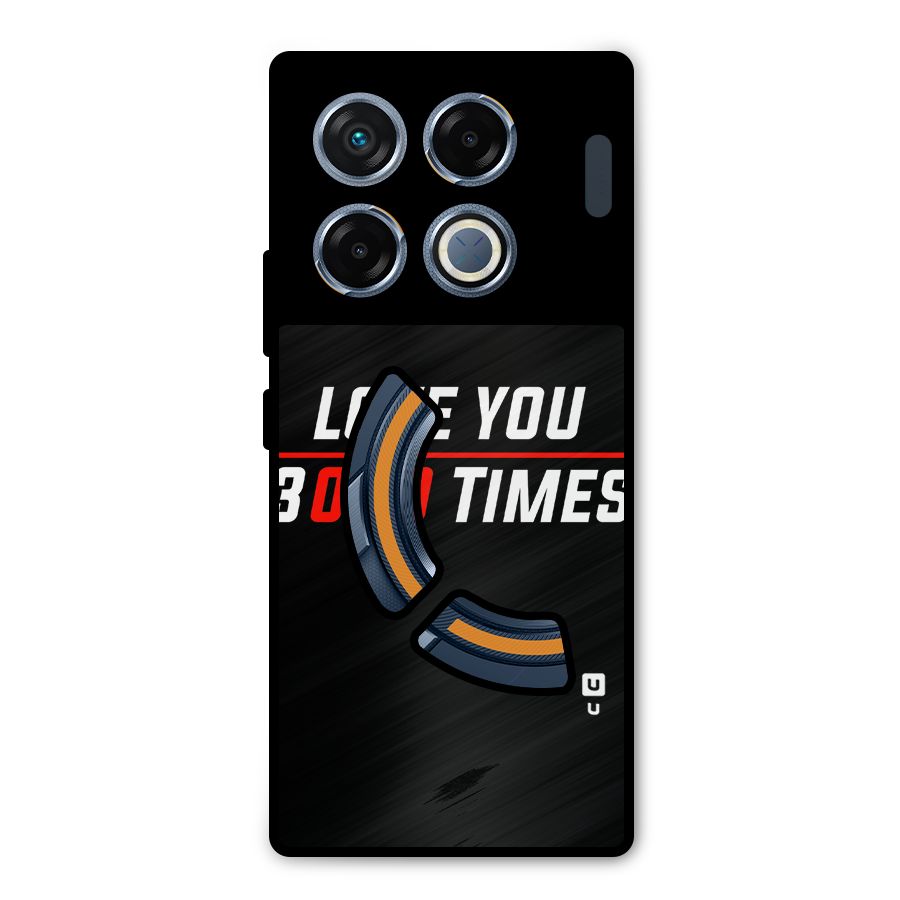 Love You 3000 Times Metal Back Case for Infinix GT 20 Pro