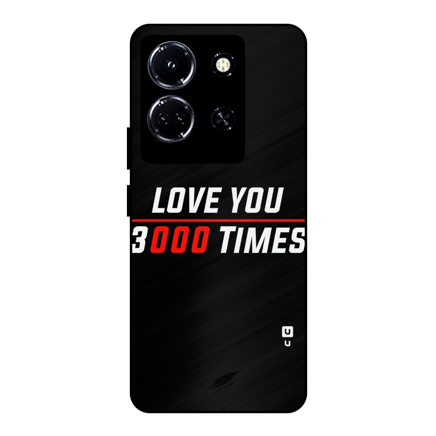Love You 3000 Times Metal Back Case for Infinix Note 30 5G