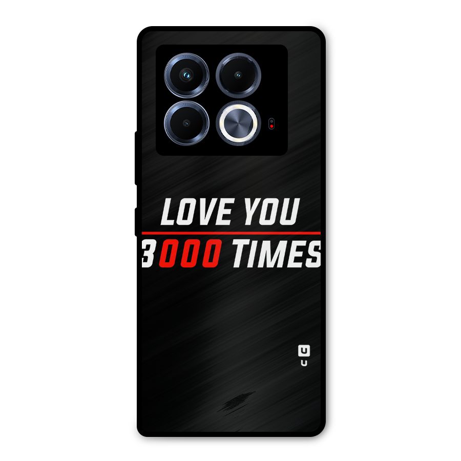 Love You 3000 Times Metal Back Case for Infinix Note 40 5G