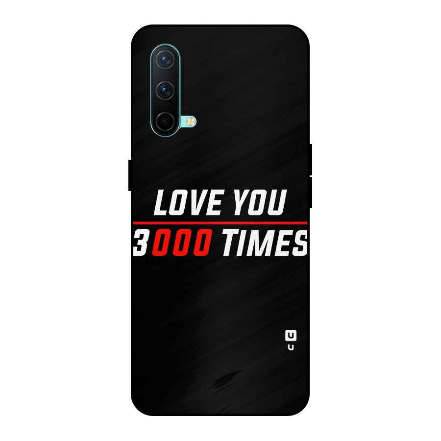 Love You 3000 Times Metal Back Case for OnePlus Nord CE 5G