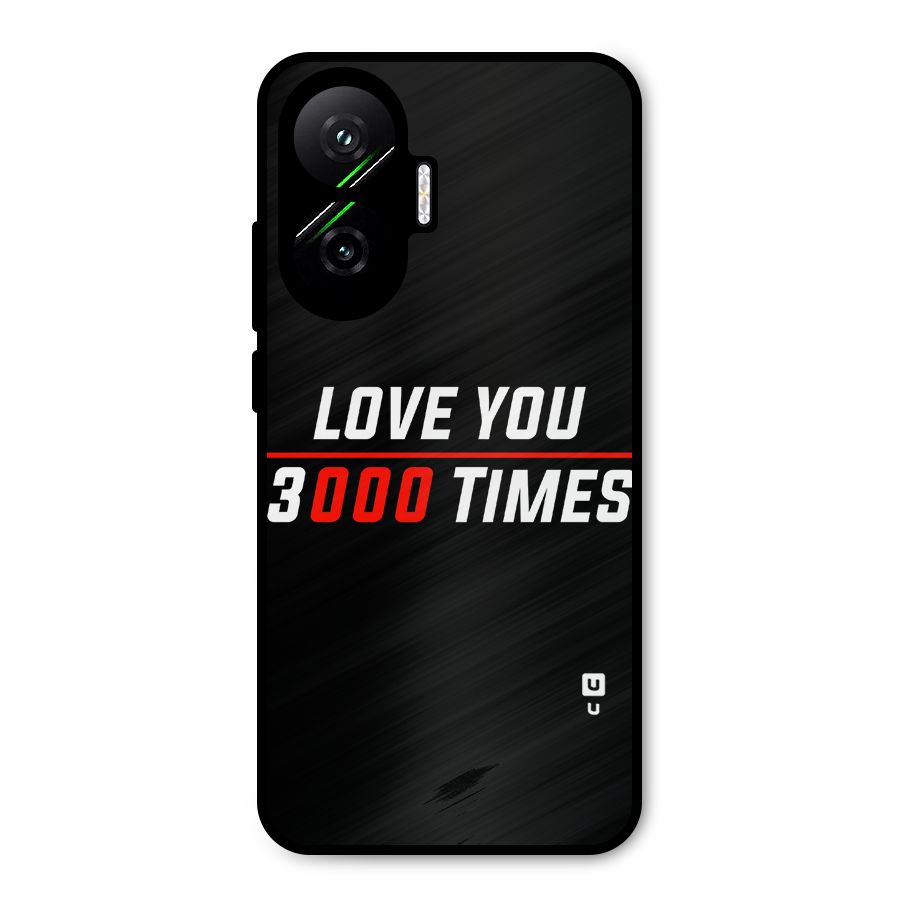 Love You 3000 Times Metal Back Case for Poco F7