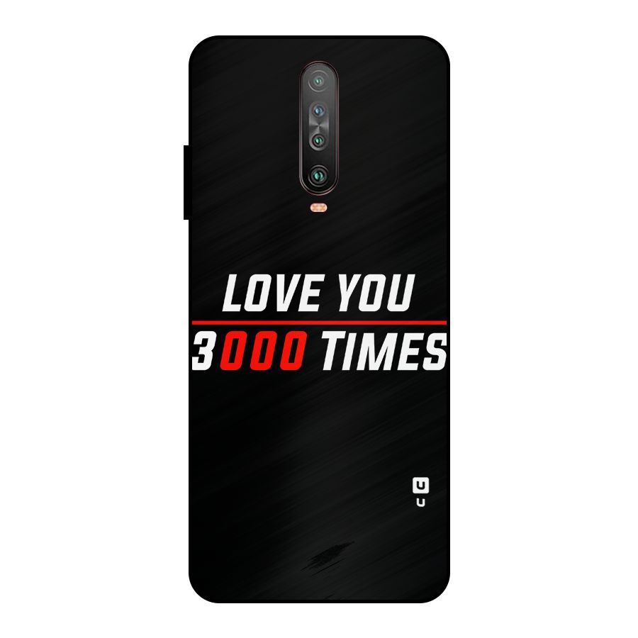 Love You 3000 Times Metal Back Case for Poco X2