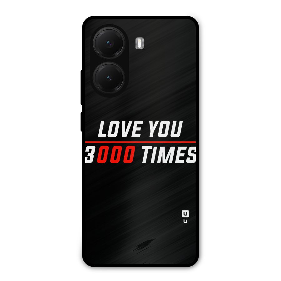 Love You 3000 Times Metal Back Case for Poco X7 Pro