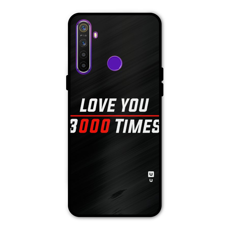 Love You 3000 Times Metal Back Case for Realme Narzo 10