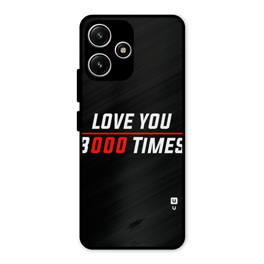Love You 3000 Times Metal Back Case for Redmi 12 5G