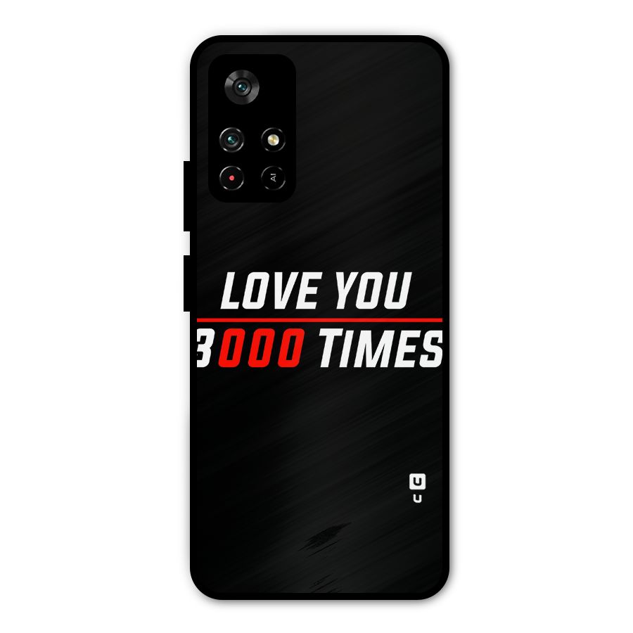 Love You 3000 Times Metal Back Case for Redmi Note 11T 5G