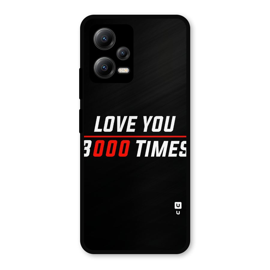Love You 3000 Times Metal Back Case for Redmi Note 12 5G