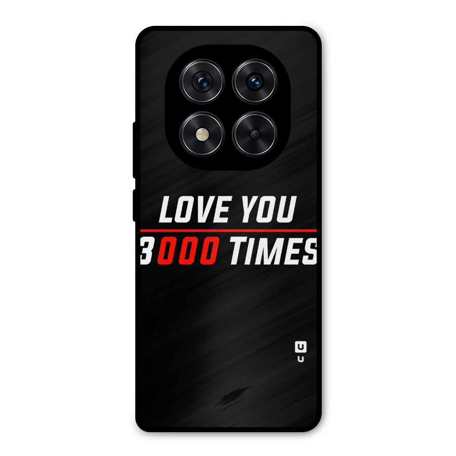 Love You 3000 Times Metal Back Case for Redmi Note 14 Pro 5G