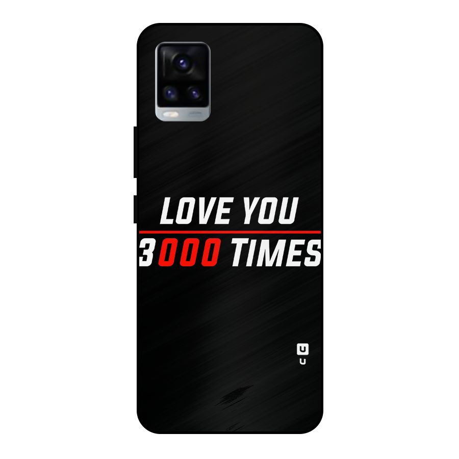 Love You 3000 Times Metal Back Case for Vivo V20 2021