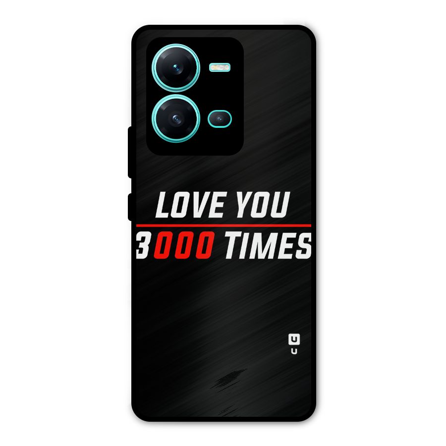 Love You 3000 Times Metal Back Case for Vivo V25