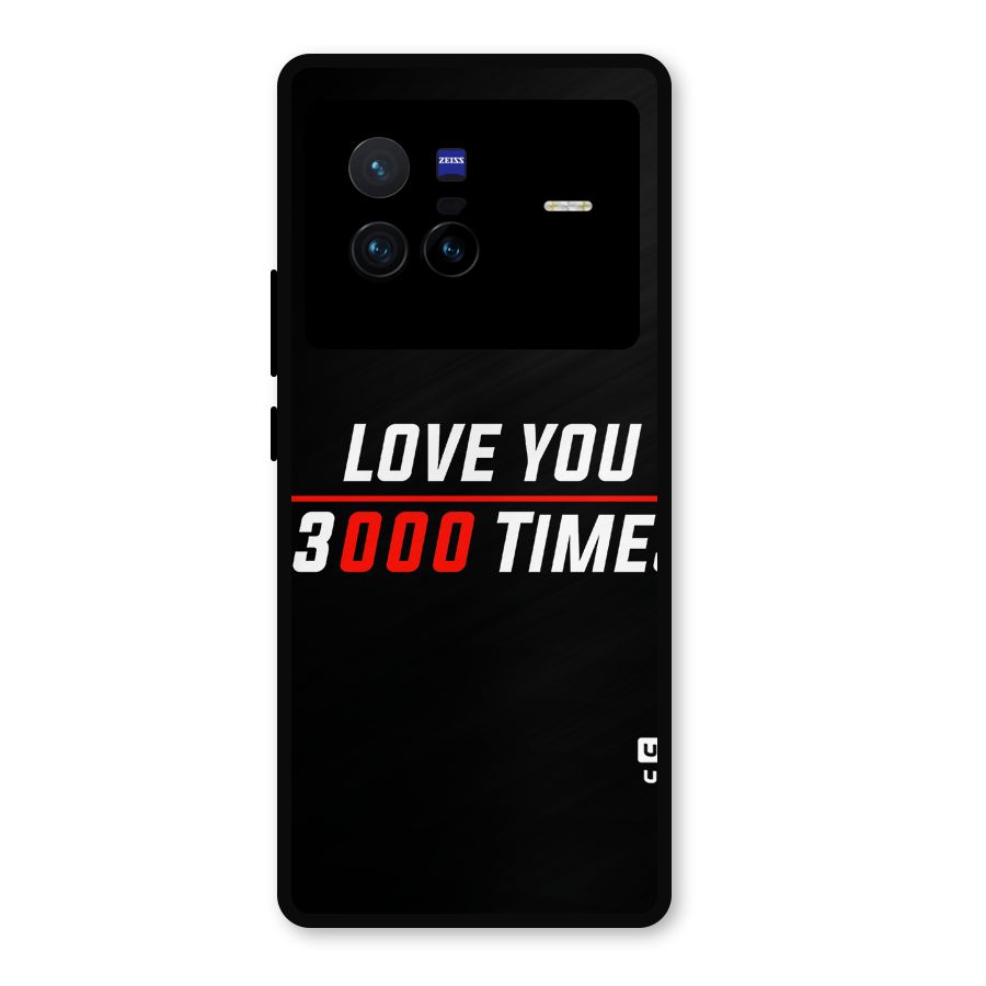 Love You 3000 Times Metal Back Case for Vivo X80