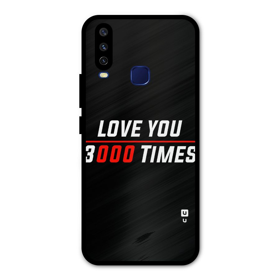 Love You 3000 Times Metal Back Case for Vivo Y12