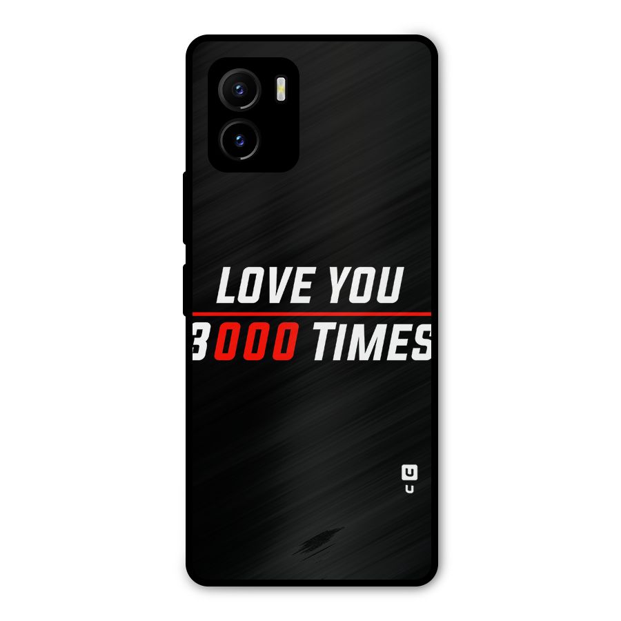 Love You 3000 Times Metal Back Case for Vivo Y15s