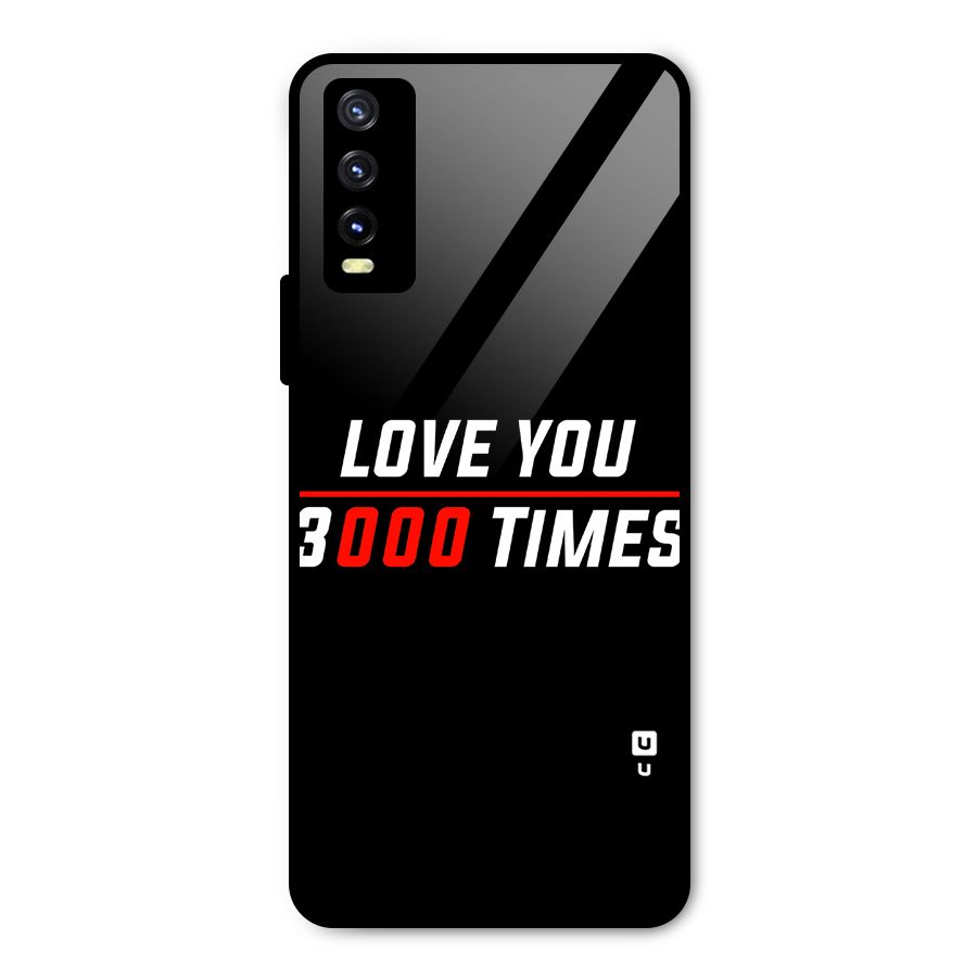 Love You 3000 Times Metal Back Case for Vivo Y20
