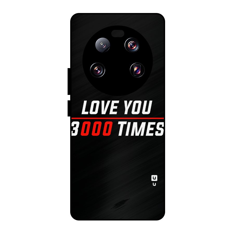 Love You 3000 Times Metal Back Case for Xiaomi 13 Ultra