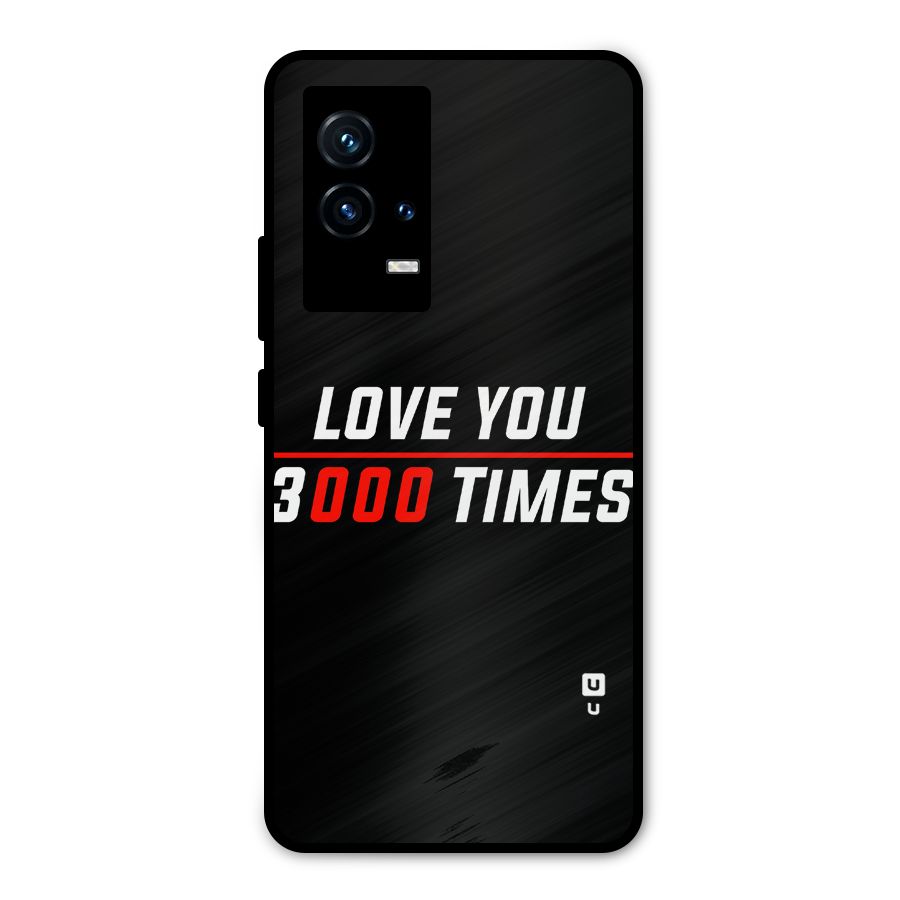 Love You 3000 Times Metal Back Case for iQOO 9 5G