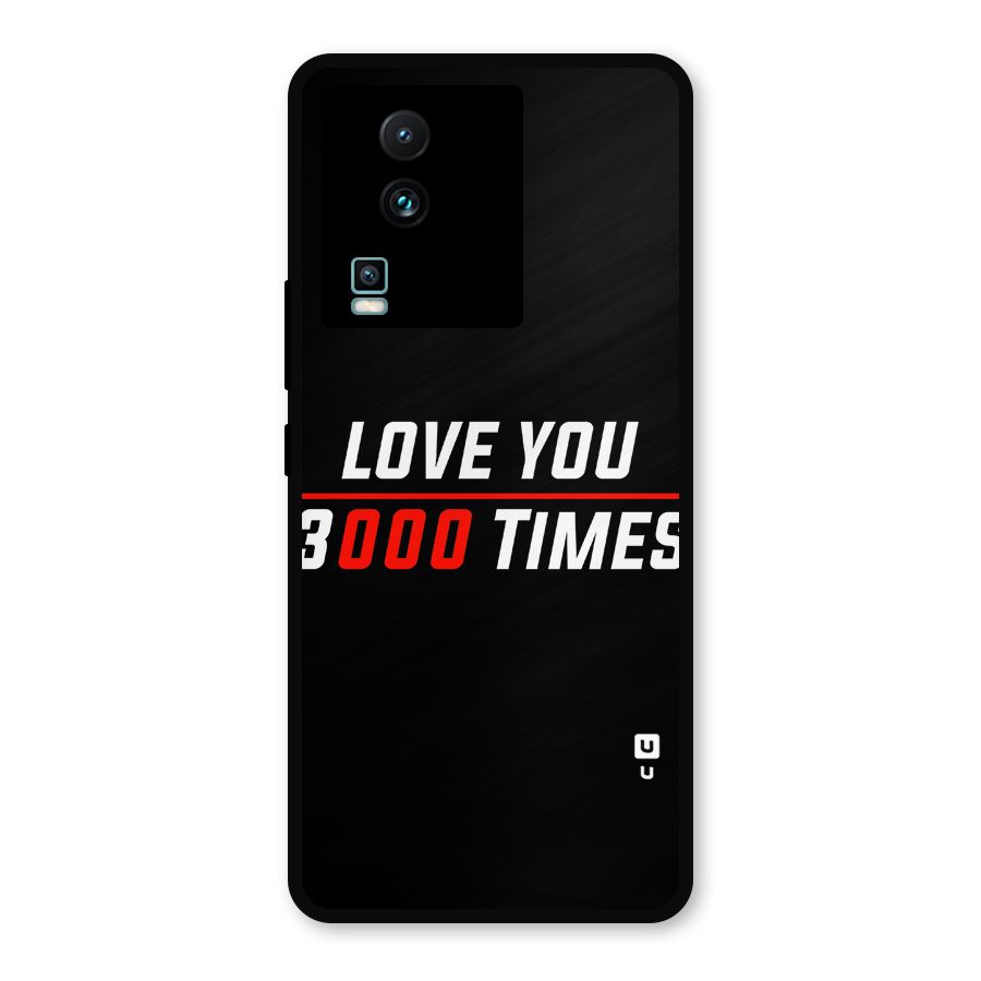 Love You 3000 Times Metal Back Case for iQOO Neo 7