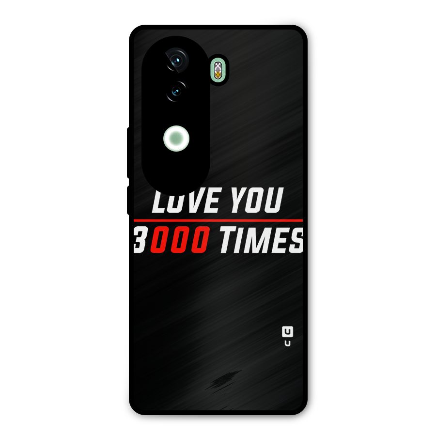 Love You 3000 Times Metal Back Case for iQOO Z9s