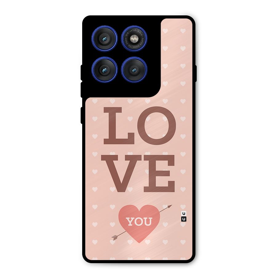 Love You Hearts Metal Back Case for Motorola Edge 60 Pro