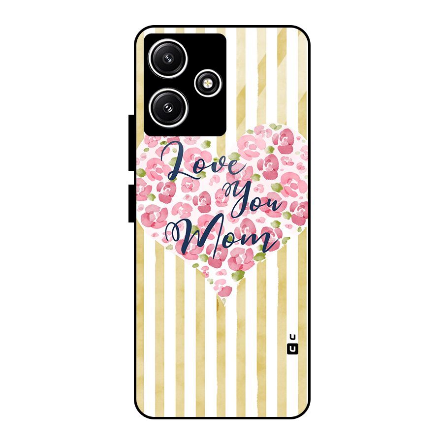 Love You Mom Glass Back Case for Redmi 12 5G