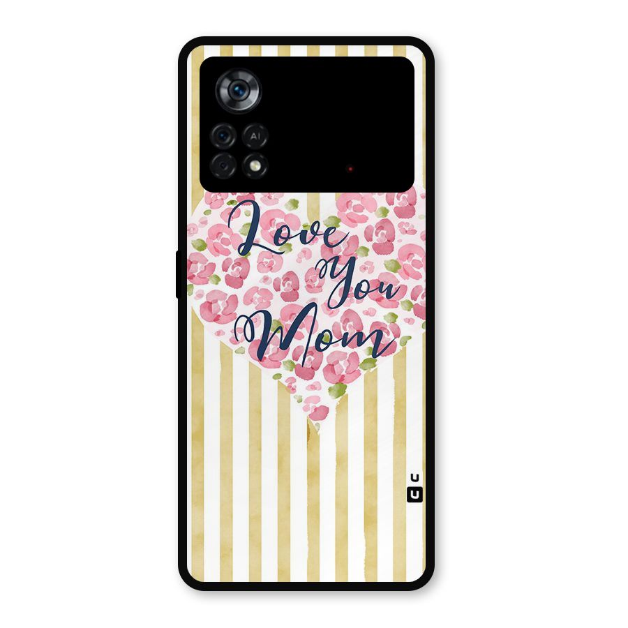 Love You Mom Metal Back Case for Poco X4 Pro 5G