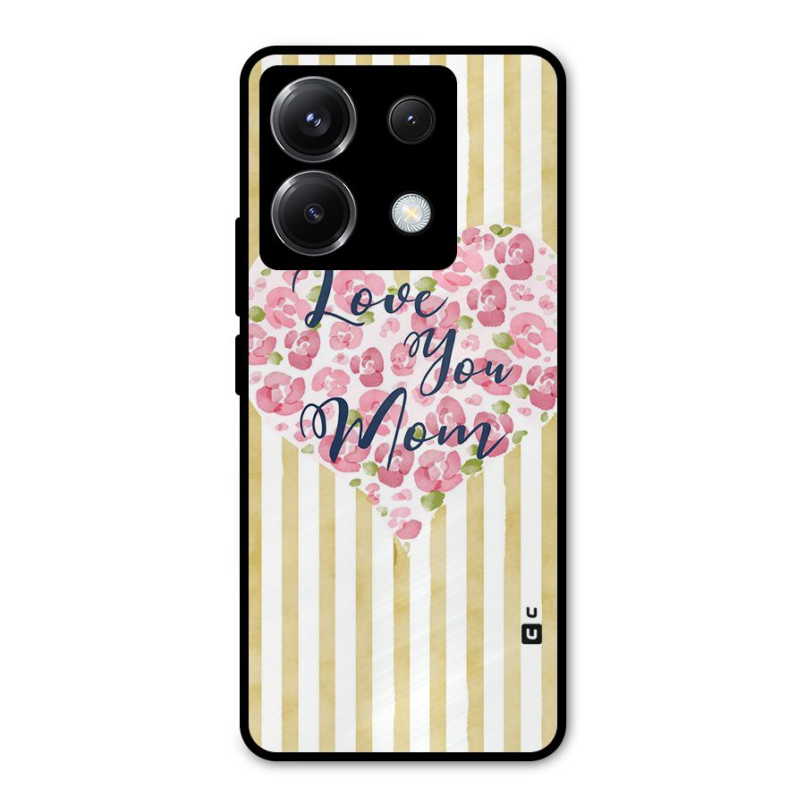 Love You Mom Metal Back Case for Poco X6
