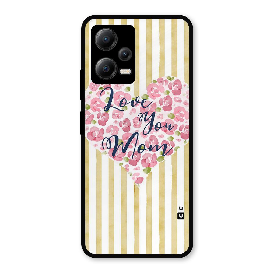 Love You Mom Metal Back Case for Redmi Note 12 5G