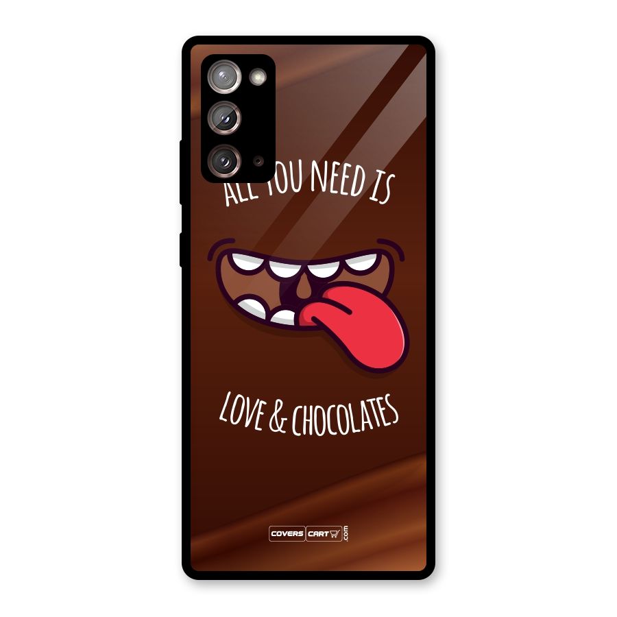 Love and Chocolates Glass Back Case for Galaxy Note 20