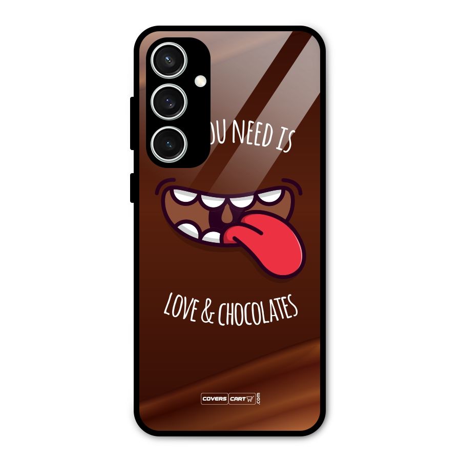 Love and Chocolates Glass Back Case for Galaxy S23 FE