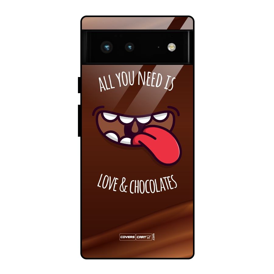 Love and Chocolates Glass Back Case for Google Pixel 6