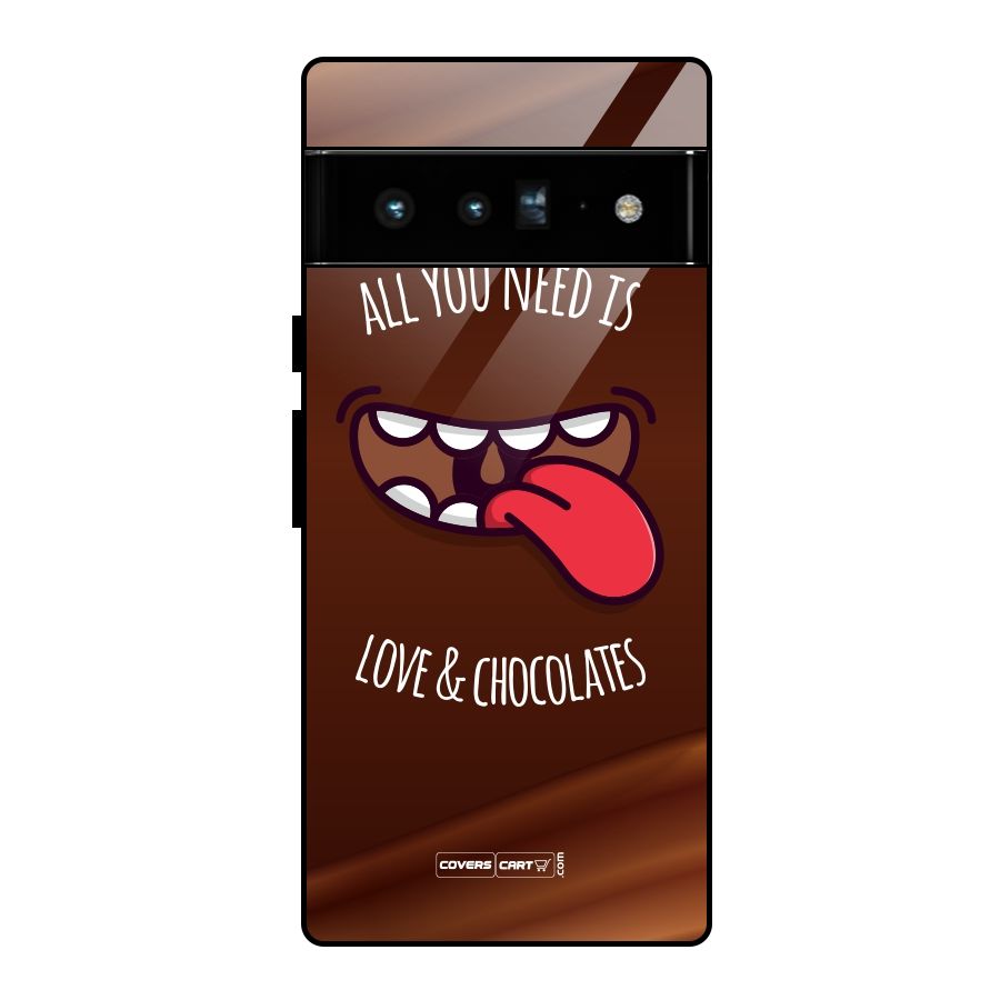 Love and Chocolates Glass Back Case for Google Pixel 6 Pro